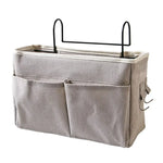 sac rangement suspendu bébés gris clair moderne fonctionnel compartiments crochets métalliques
