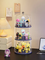 présentoir rotatif transparent moderne organiser figurines anime boîte collectionneur étanche poussière spacieux maison