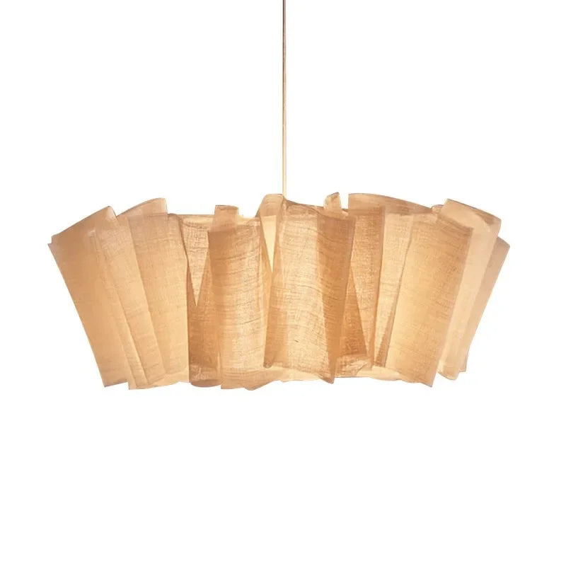 suspension lumineuse tissu beige clair moderne 2000 82000lm 90 260v opaques fixations