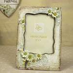 cadre photo vintage floral beige clair fleurs jaunes romantique differentes tailles adhésif