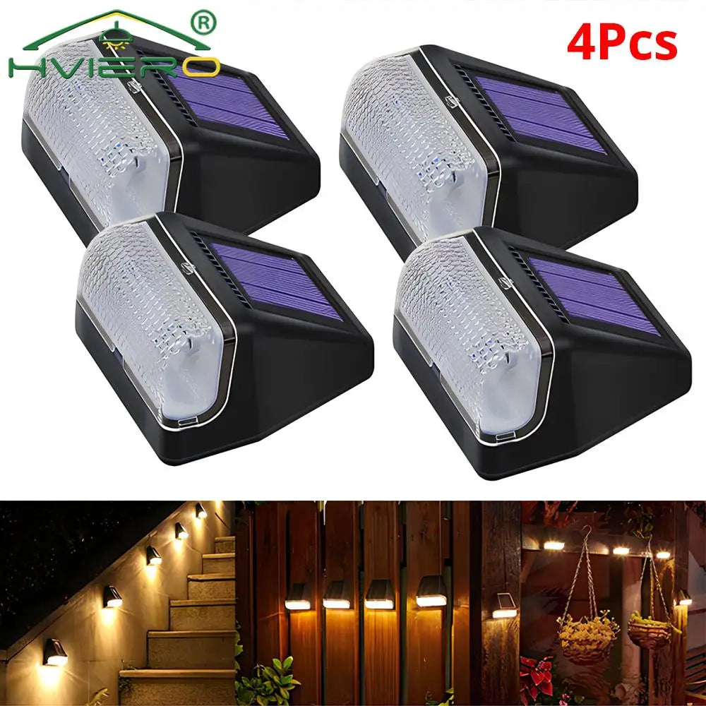 éclairage solaire mural moderne noir ip65 led 5mètres autoinstallation jardin extérieur