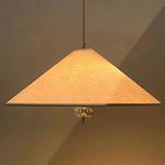 Suspension lumineuse tissu texturé vintage 6000K 3000K doré noir salon chambre