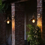 applique murale industrielle fer noir bronze mat éclairage cuisine salle manger led e27 fixée