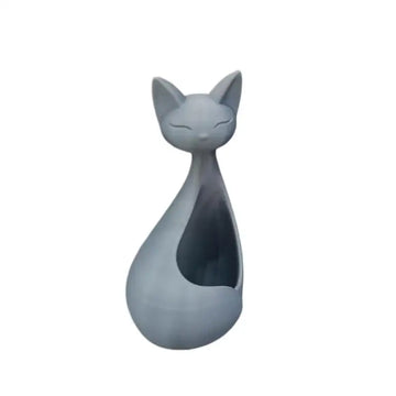 cache plantes forme chat blanc noir moderne minimaliste plante succulente accessoire rangement