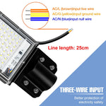 projecteur led lampe rue 200w 100w noir blanc moderne fixé