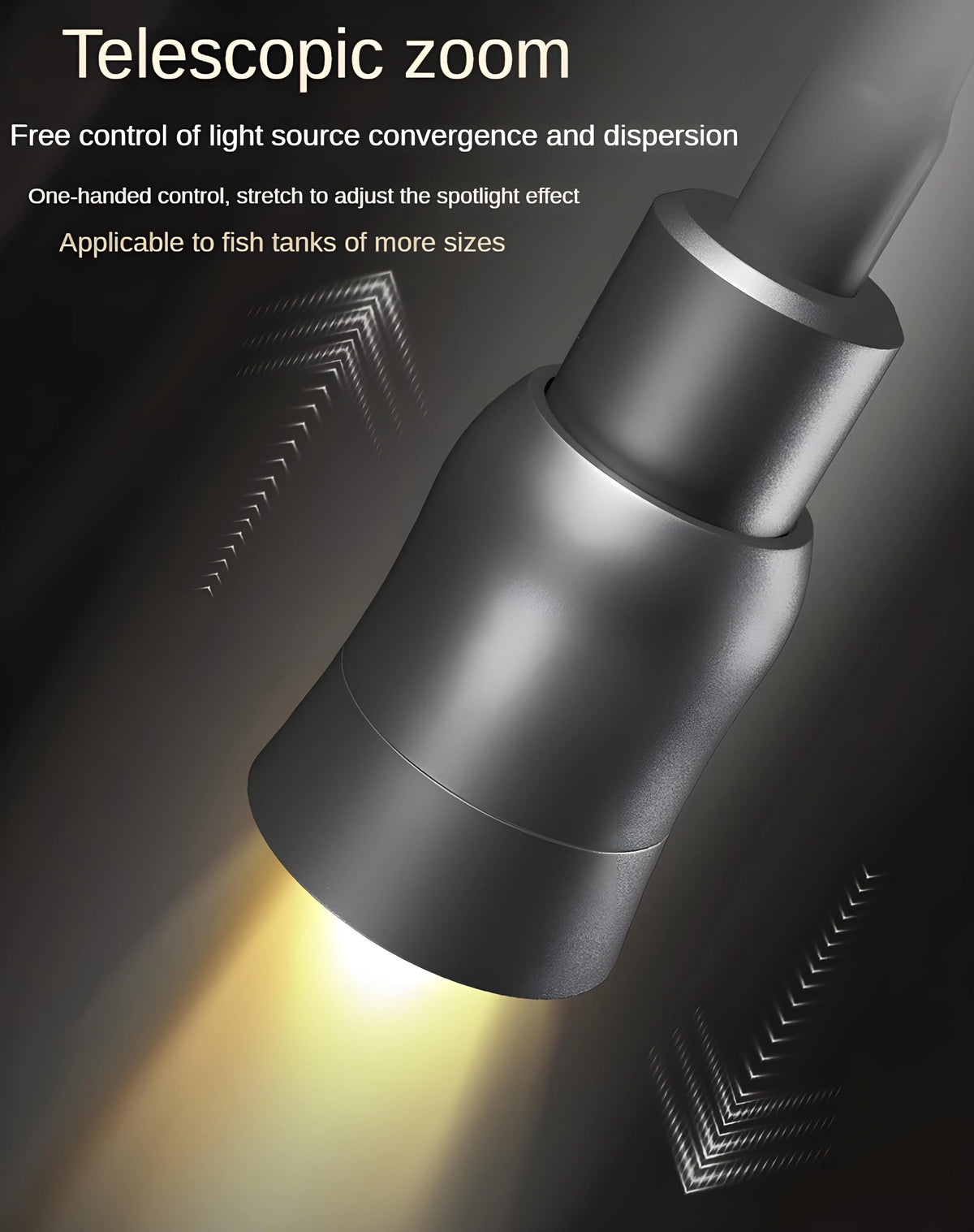 lampe poche argentée moderne 17watts 210v 240v base carrée câble noir variable focus