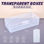 boîtes rangement transparentes multifonctionnelles poignées pratiques scies ciseaux bobines fil