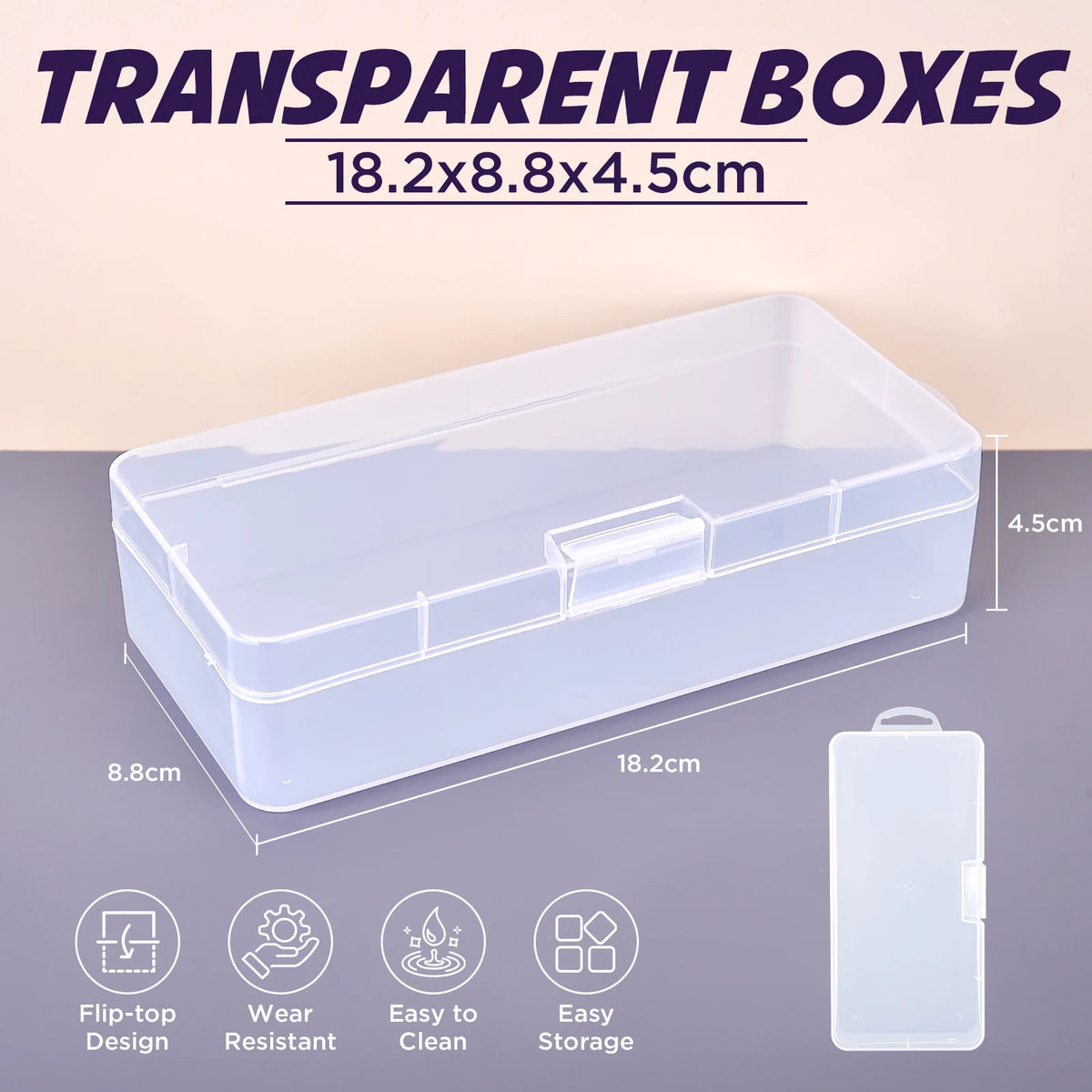 boîtes rangement transparentes multifonctionnelles poignées pratiques scies ciseaux bobines fil
