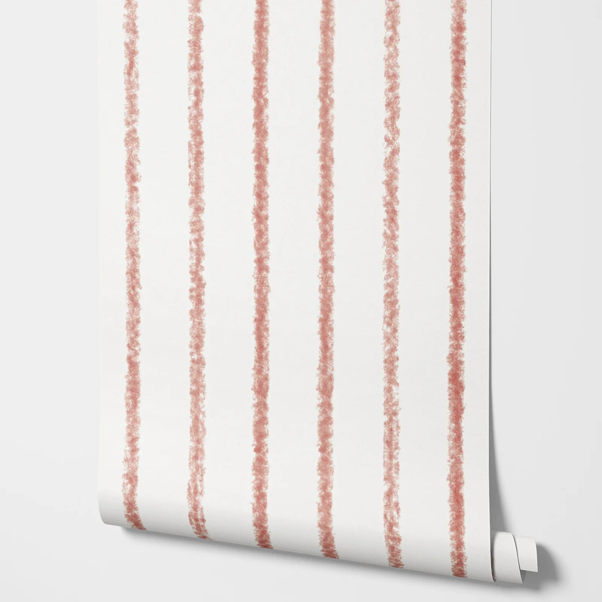 papier peint moderne rayures verticales adhésif résistant l'eau sans formaldéhyde blanc rose pâle 50x300cm