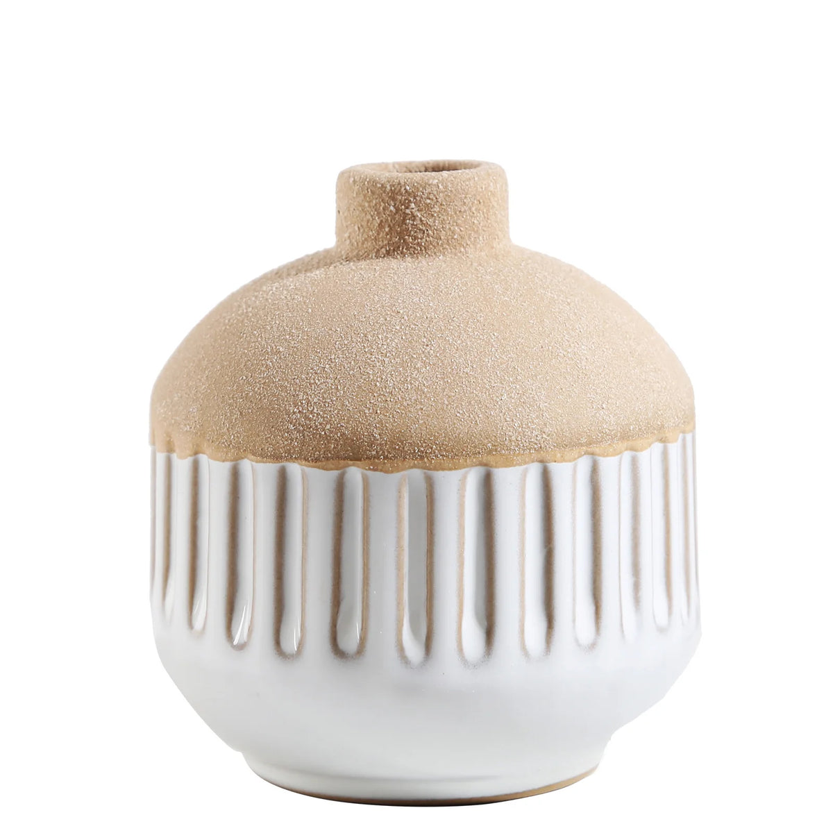 vase moderne blanc rayures minimalistes deco intérieur plante artificielle porcelainemodele unique