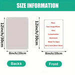 panneau publicitaire personnalisable blanc moderne rectangle 20x30cm opacité