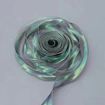 ruban organza holographique moderne blanc rose violet bleu orange 10 yards translucide
