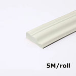 lignes décoratives murales autoadhésives pvc texture béton moderne blanc marron longueur 5mètres incluses règle