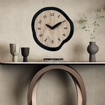 Horloge murale géométrique acrylique or