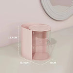 boîte rangement transparente moderne réutilisable bijoux accessoires cheveux élastiques brosse makeup