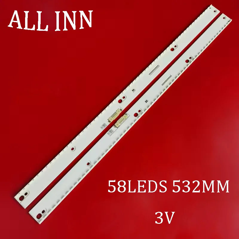 bande led rétro éclairage blanc modernes 58 leds 532 mm 3v connecteurs électriques qr