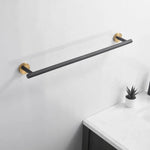 porte serviettes mural acier inoxydable or argent noir lisse moderne fixations vis serviette