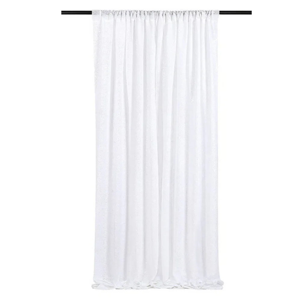 rideau pailleté moderne blanc or bleu rose polyester photo décorationarrière fond
