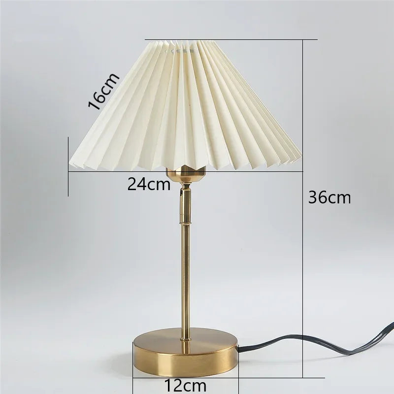 lampe table plissée réglable moderne led adhésive opaques blanc salon chambre