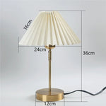 lampe table plissée réglable moderne led adhésive opaques blanc salon chambre
