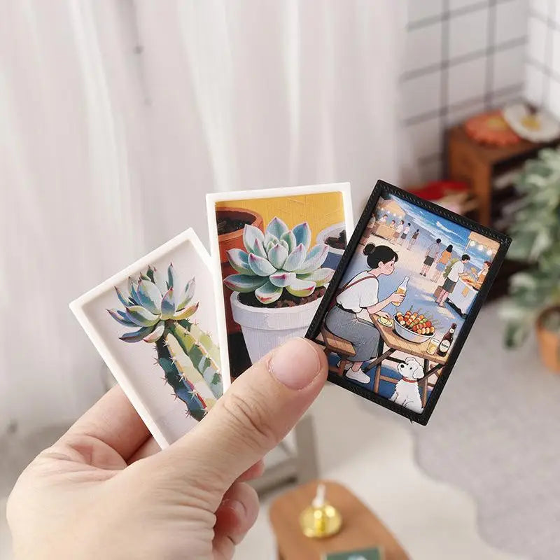 cadres photo modernes minimalistes vintage noir blanc animaux paysages cactus fleurs adhésifs mur