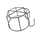 support fleurs suspendu noir blanc grille circulaire minimaliste crochets fixations pots fleurs métalextérieurintérieur