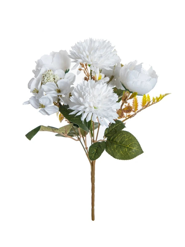 bouquet fleurs artificielles rose blanches mariage décoration intérieure moderne élégant anniversaire baby shower