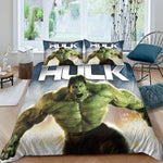 Détail de la fermeture éclair cachée de la housse de couette Hulk