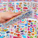 sticker autocollant animal cartoon multicolore occasion fête anniversaire noël enfants adolescents