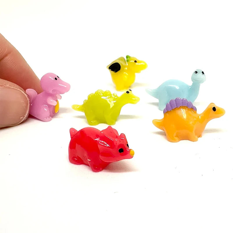 figurines dinosaures résine couleurs vives miniature paysage artificiel bricolage jardin decoration