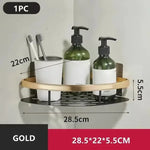 étagère murale aluminium noir contemporaine clips magnétiques rangement salle bain douche toilettes multifonctionnelle fixations