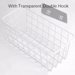 panier métallique noir grille minimaliste clips rangement cuisine chambre