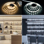 ruban led blanc 60 pcs adhésif 50cm batterie aa modernes