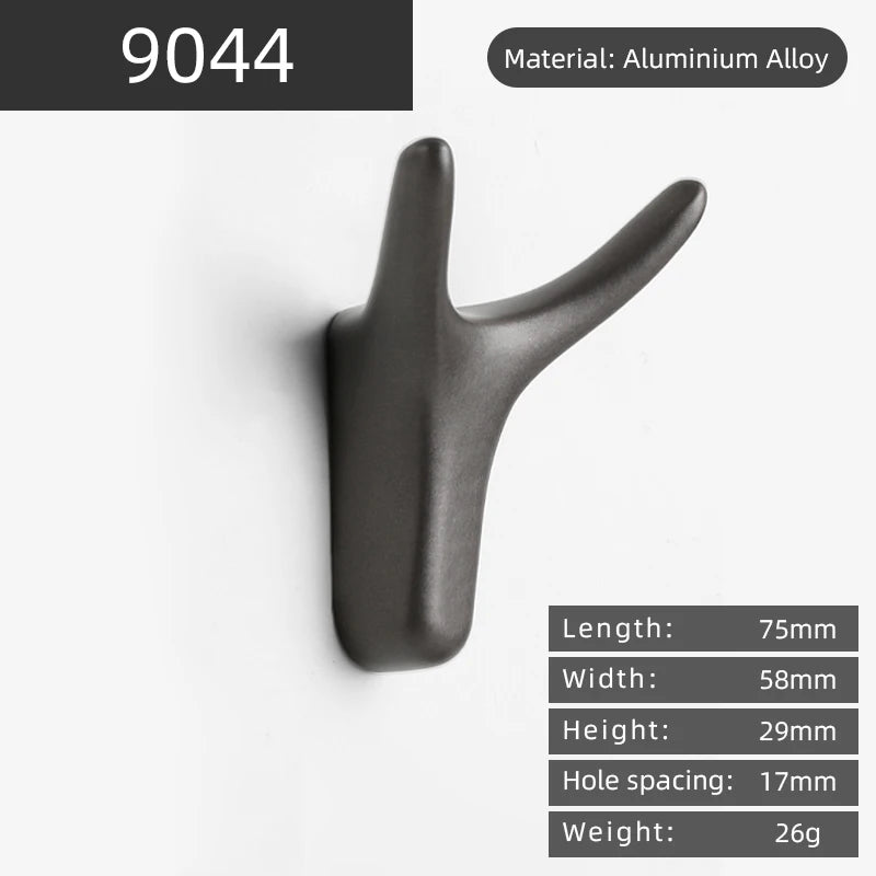 porte clés porte vêtements adhésifs or noir bronze gris moderne minimaliste