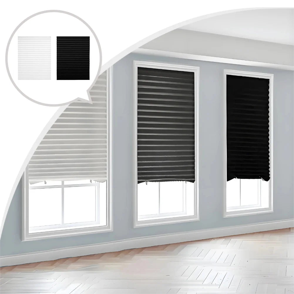 rideaux store lamelles blanc noir rayures horizontales moderne opaques plissés occultants tissu maison