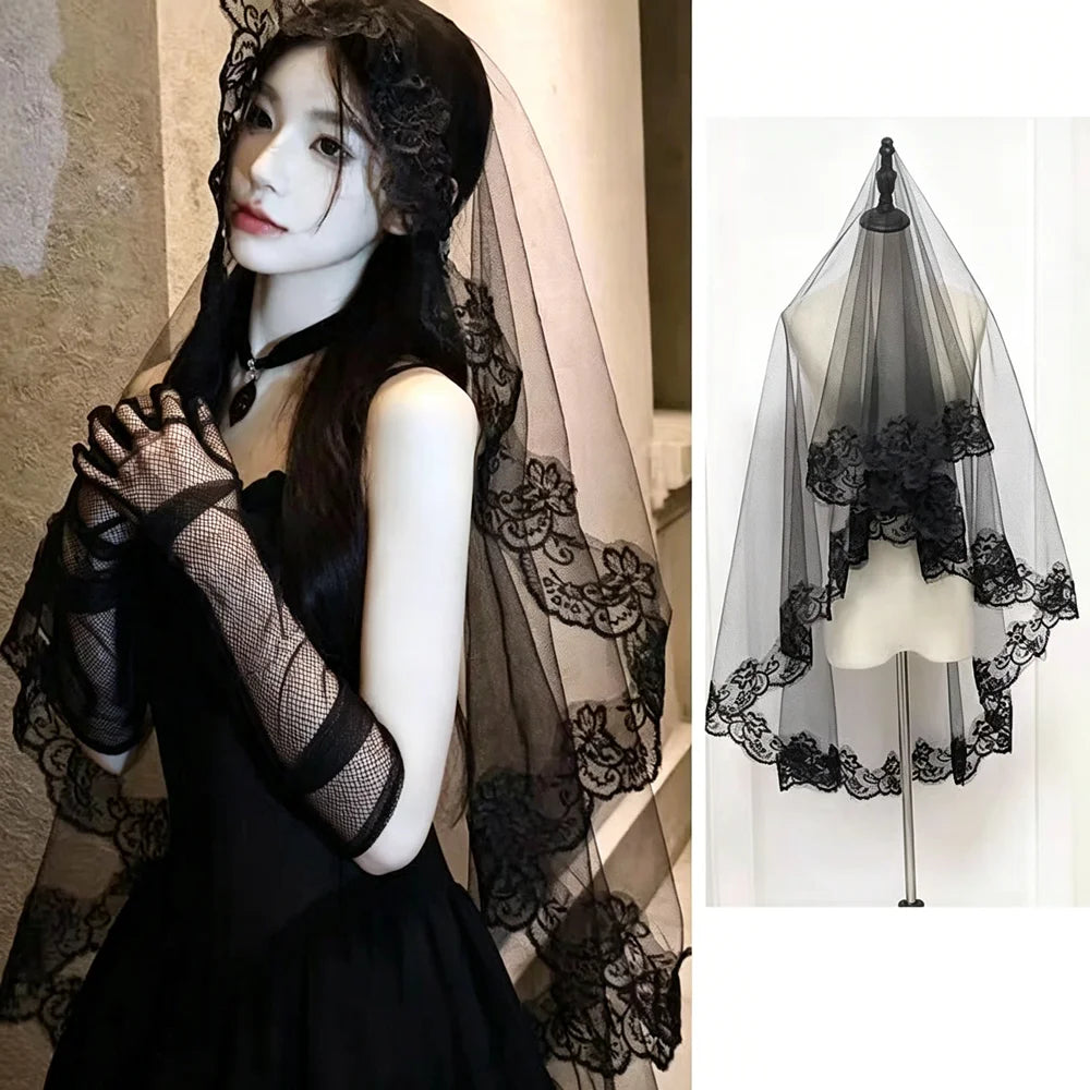 voile mariée blanc dentelle florale classique 140cm 280cm