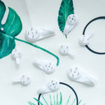 crochets muraux blancs modernes adhésifs 10 pièces facile cuisine salon chambre