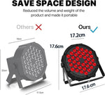 projecteur led 36 diodes rgb sound dmx jump mode noir moderne compact disco scène