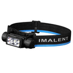 lampe frontale led noire bleue texture tissée bande ajustable 3500 lumens rechargeable modernisée