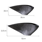 cache plat noir rayures fines moderne opacite vase table deco maison erotique echangisme erotique