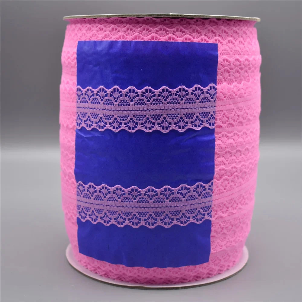 ruban dentelle fine blanc bleu rouge rose violet beige 28mm mariage décoration classique��