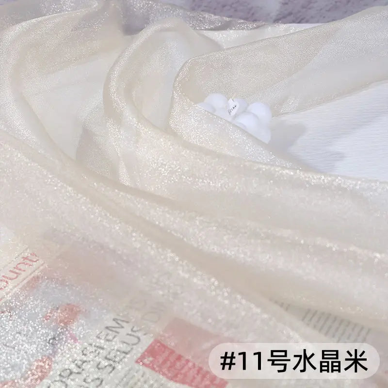 ruban pailleté multicolore translucide élégant polyester 100x140cm diy mariage cérémonie événement festive
