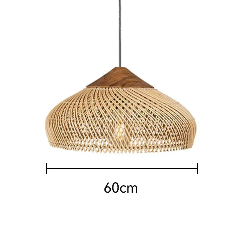 suspension lumineuse pendentif rotin noir moderne salon cuisine chambre