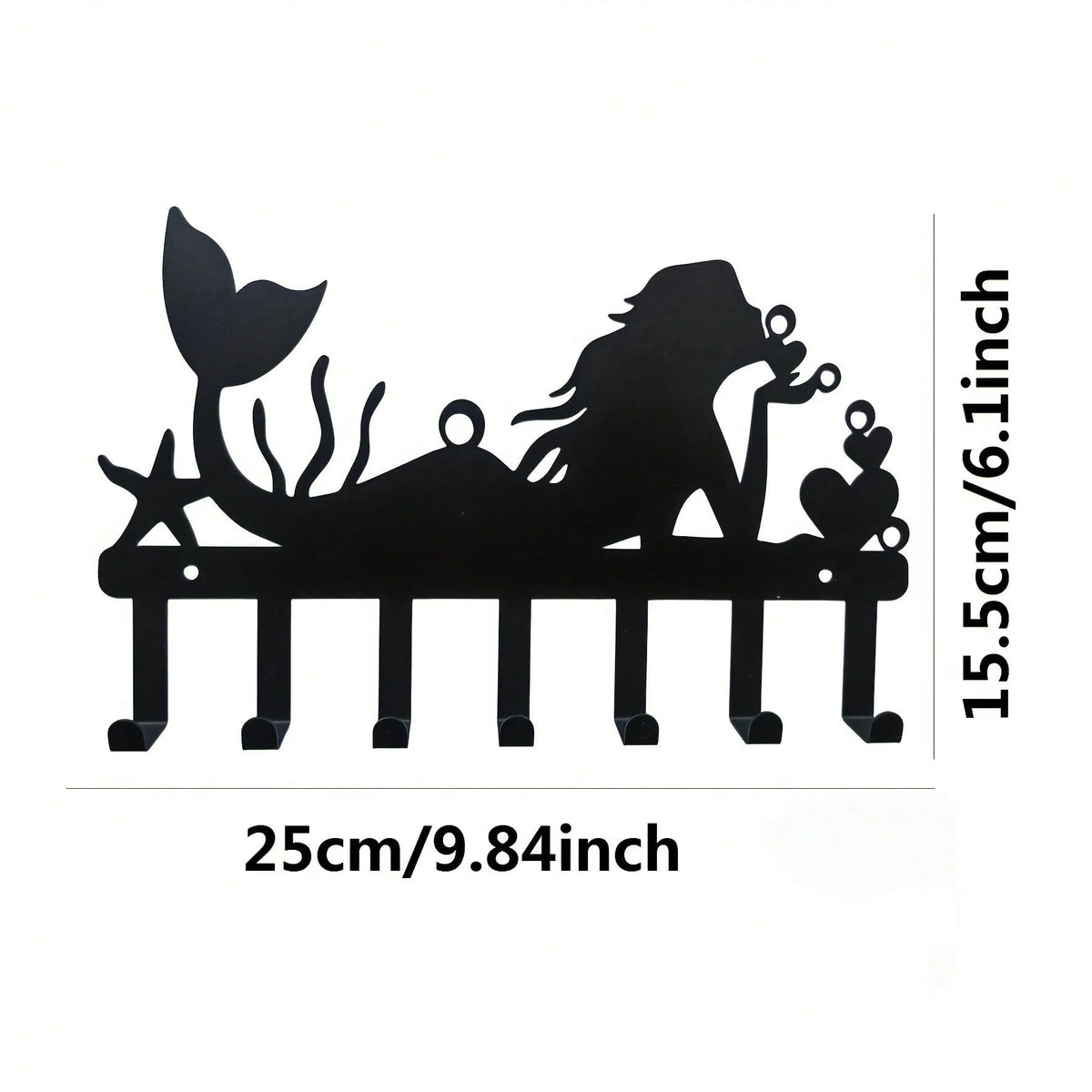 porte clefs mural noir silhouette chien pattes moderne decoration maison objet decoratif
