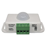 détecteur mouvement infrarouge noir blanc moderne sans fixation capteur infrarouge bornes vertes 76mm 45mm