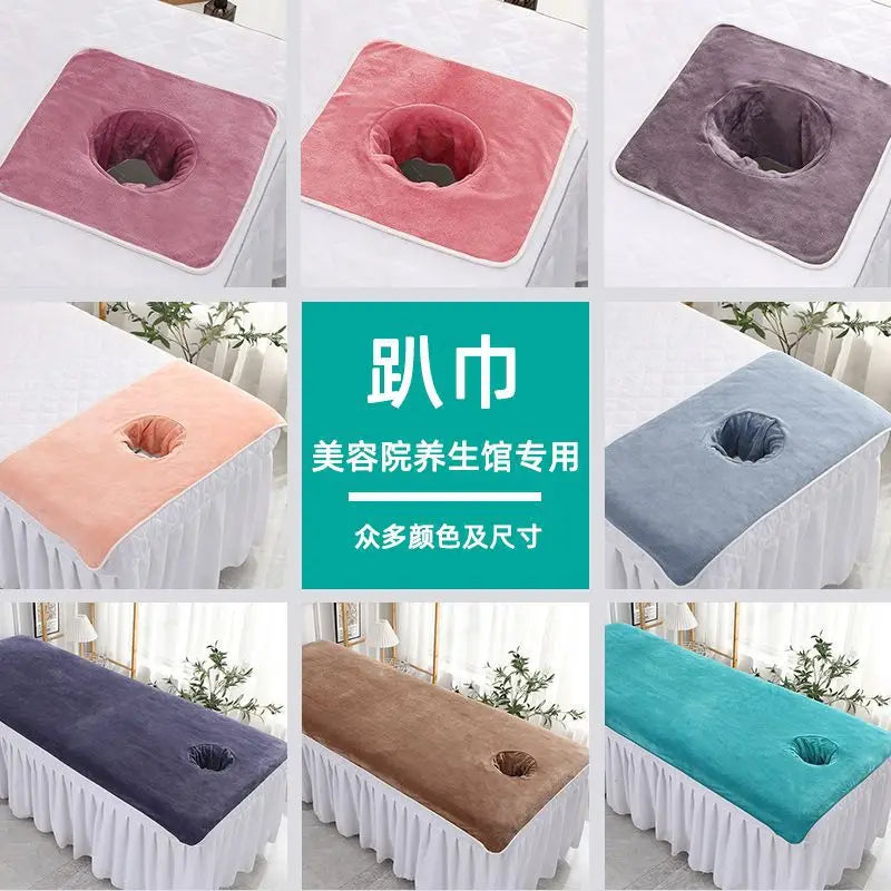 coussin massage microfibre salon beauté spa bien être
