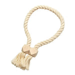 ruban fenêtre tissé franges bois vert blanc noir beige moderne rustique 60cm opaques