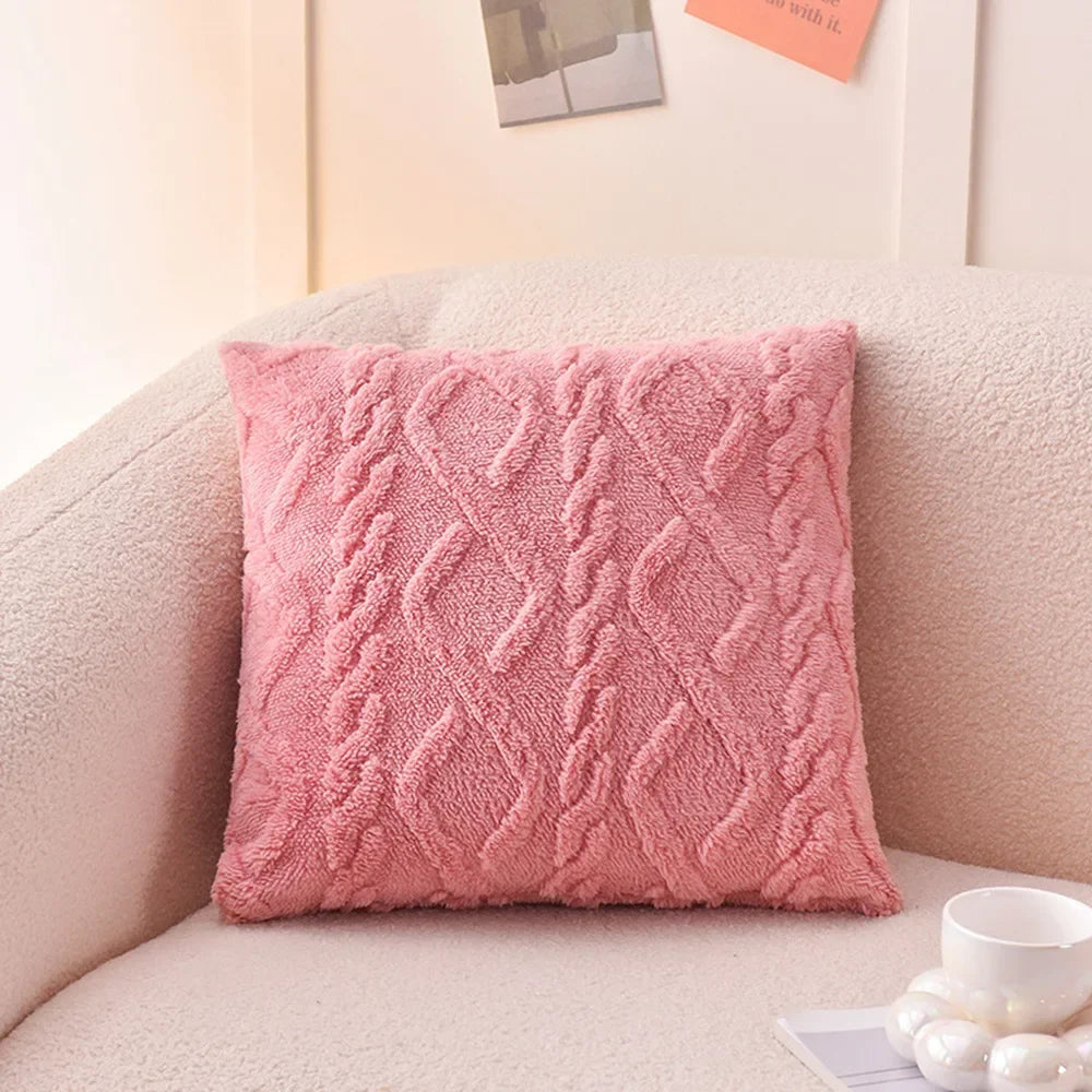 coussin siège carré beige motif doux confortable amovible lavable 45x45cm
