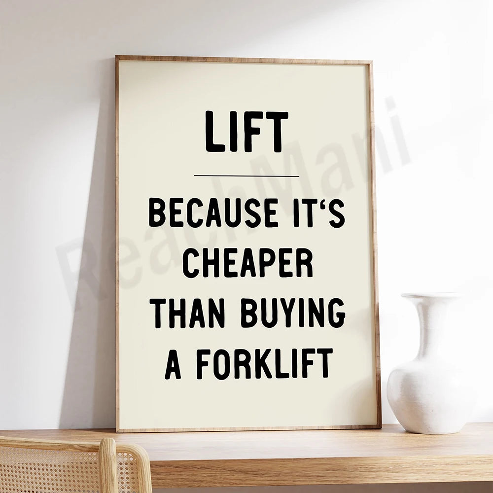 Lift parce que c'est moins cher qu'acheter un chariot élévateur.