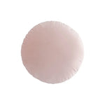 taies d'oreillers rondes velours couleurs unies moderne décoratives intérieur blanc bleu marine jaune rose
